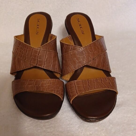 Solos leather uppers women's size 8 brown - Picture 2 of 5